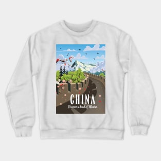 China "Discover a land of Wonder" Crewneck Sweatshirt